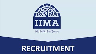 IIMA Recruitment 2024 I Finance I Accounts I MBA I Graduates [upl. by Baggott]