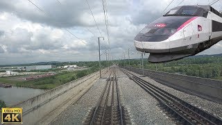 4K TGV Cabride ParisNord à Valenciennes en TGV SudEst [upl. by Simonette]