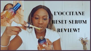 LOCCITANCES IMMORTELLE OVERNIGHT RESET OILINSERUM REVIEW loccitance skincarereview [upl. by Nillor]