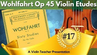 Franz Wohlfahrt Op45 Violin Etude no 7 from Book 1 by Violinexplorer [upl. by Banerjee]