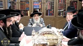 Satmar Rebbe R Aharon Meets With OU Rabonim Concerning Kashrus Of Mezuzos On The Market  Adar 5784 [upl. by Leduar]