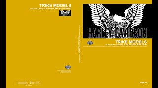 2020 HarleyDavidson Trike Models Supplement FLHTCUTG FLHTCUTGSE FLRT  94000742 Service manual [upl. by Enneite]