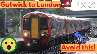 How to get from gatwick airport to london Gatwick Express review [upl. by Eelime42]