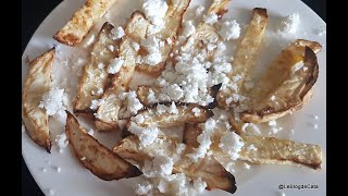 Frites de célerirave à la feta [upl. by Suirtimid]