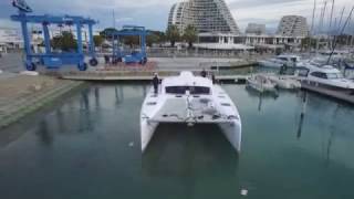 Launching Outremer 45 quotLa Vagabondequot [upl. by Namrac]