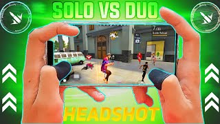 SOLO VS DUO IN PEAK FREE FIRE GAMEPLAY 💯 HEADSHOT [upl. by Mellar275]