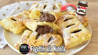 FAGOTTINI DI PASTA SFOGLIA FURBA ALLA NUTELLA [upl. by Aer]