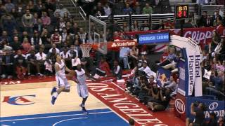 Jamal Crawfords AMAZING alleyoop to Blake Griffin [upl. by Kciredec359]