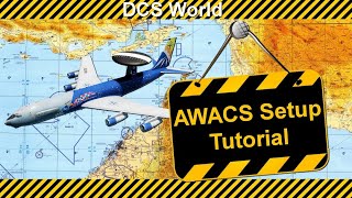 DCS World Mission Editor  AWACS Setup Tutorial  Digital Combat Simulator [upl. by Mona408]