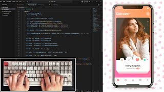 ASMR Programming  Tinder Like Carousel  No Talking [upl. by Ordnael]