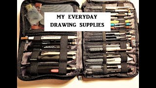 Graphite Drawing Supplies amp Materials Whats in My Pencil Case [upl. by Gorden]