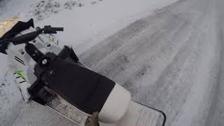 ZR 200snow scoot top speed on radar with 160 lbs adult rider [upl. by Verney]