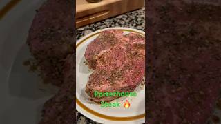 Porterhouse steakhow do you like your steak cooked 🔥 [upl. by Anairol523]