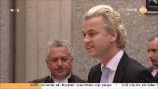 Proces Wilders Wilders overweegt aangifte Pvda bruinhemd Schalken [upl. by Enirbas]