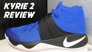 Nike Kyrie 2 Alma Mater aka Brotherhood Sneaker Review [upl. by Nauqit972]