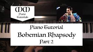 Bohemian Rhapsody Queen  Piano Tutorial Part 2 [upl. by Anselmo890]