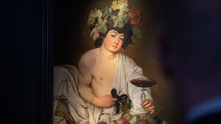 Caravaggio’s “Bacchus” and Guido Reni’s “Young Bacchus” were on show at Vinitaly 2023 [upl. by Bozuwa]