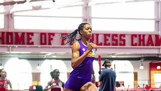 Michaela Rose breaks the National record in the Womens 600yd dash [upl. by Aix866]