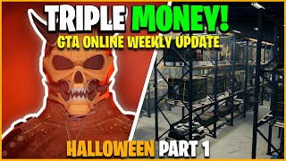 GTA ONLINE HALLOWEEN WEEKLY UPDATE TRIPLE MONEY amp DISCOUNTS [upl. by Sirdi]