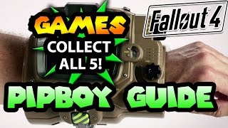 FALLOUT 4 GUIDE All Pipboy Games Locations [upl. by Yecac]