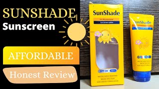 Sunshade Sunscreen LotionAffordable SunscreenHonest ReviewSunscreen Under 200 Rschi amp chi vlogs [upl. by Esli]