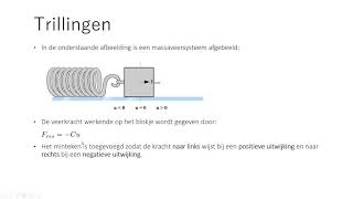 Natuurkunde modelleren 04 trilling [upl. by Jody]