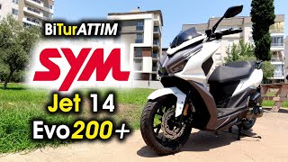 SYM Jet 14 Evo 200 Plus İle quotBi Tur Attımquot [upl. by Niltag]