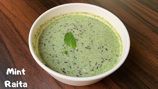 Pudina raita  Mint raita recipe  Quick amp refreshing recipe  Summer recipe [upl. by Atiken]