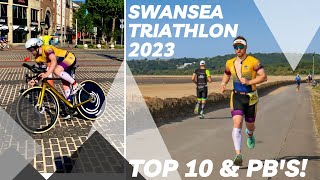 Swansea Triathlon 2023  My best ever Triathlon finish 🏁👊🏻 [upl. by Hinson]