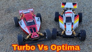 Kyosho Turbo Optima Vs Optima Mid  Best kit buggies kyosho [upl. by Retsevlis]