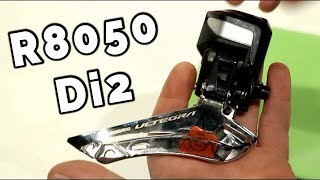 Shimano Ultegra FD R8050 Di2 Front Derailleur Overview and Weight [upl. by Aicirtap]