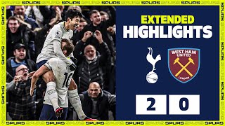 HEUNGMIN SON back to scoring ways in the Premier League  HIGHLIGHTS  Spurs 20 West Ham [upl. by Ashil]