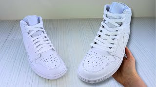 HOW TO LACE JORDAN 1s STANDARD WAY [upl. by Wilsey187]