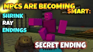 ROBLOX NPCs are becoming smart SHRINK RAY ENDINGS  POTATO UPRISING ENDING [upl. by Ahsein]