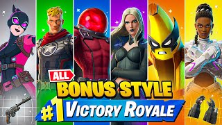 Winning With EVERY Season 4 BONUS Style in Fortnite [upl. by Sheelagh]