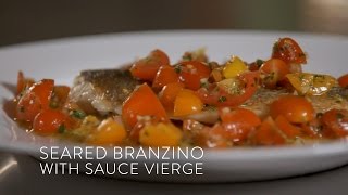 SEARED BRANZINO WITH SAUCE VIERGE RECIPE FROM LUDO LEFEBVRE  THE MIND OF A CHEF POWERED BY BREVILLE [upl. by Carlene]