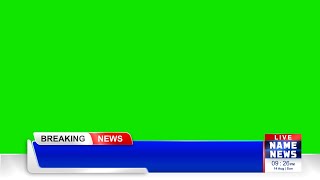 Breaking News Lowerthird  Modern Green Screen Video [upl. by Gerita]