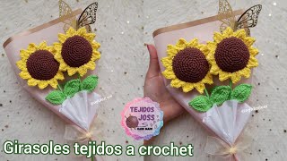 Girasoles tejidos a crochet [upl. by Yahsed]