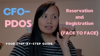 CFOPDOS UPDATE Paano mag book ng appointment para sa face to face seminar [upl. by Willow]