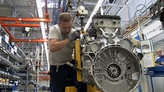 MercedesBenz Actros engine production at the Mannheim Plant [upl. by Avilys]