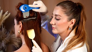 Satisfying ASMR Scalp Check Treatment Massage amp Hair Parting  Soft Spoken Unintentional [upl. by Drhcir]