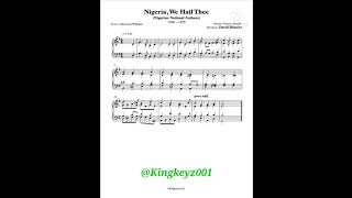 The Nigerian National Anthem  Nigeria We Hail Thee [upl. by Jaf]