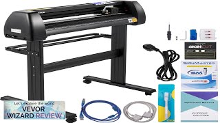 VEVOR Vinyl Cutter Machine 34in  870mm LED Plotter Printer Precise Manual Review [upl. by Lontson5]