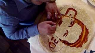 Pizza Art by Domenico Crolla Pizza of Stefan Godde for Glalileo TV [upl. by January]