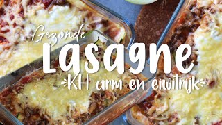 Gezonde Lasagne  Koolhydraatarm en eiwitrijk  Koken met Amber [upl. by Aihsyak]