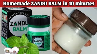 Homemade ZANDU BALM in 10 minuteshow to make zandubalmhow to make your own homemade pain balm [upl. by Hctud]