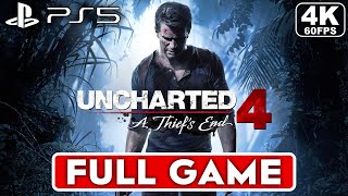 UNCHARTED 4 Gameplay Walkthrough FULL GAME 4K 60FPS PS5  No Commentary [upl. by Ttenrag340]