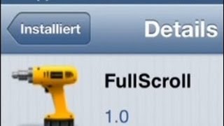 Full Scroll  Cydia Tweak  Navigationsleiste ausblenden in Scroll Menüs [upl. by Noicpesnoc643]