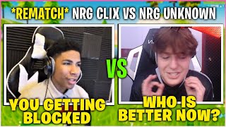 NRG CLIX VS NRG Unknown REMATCH In 5000 4v4 Zone Wars Tournament Fortnite [upl. by Kirima930]