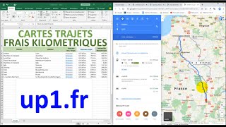 ExcelVBA Cartes Trajets Frais Kilométriques [upl. by Hilten]